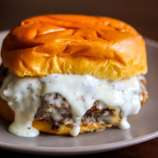 Cloverdale Garlic Burger.